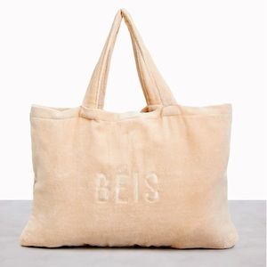 BEIS Terry cloth pool/beach chair bag